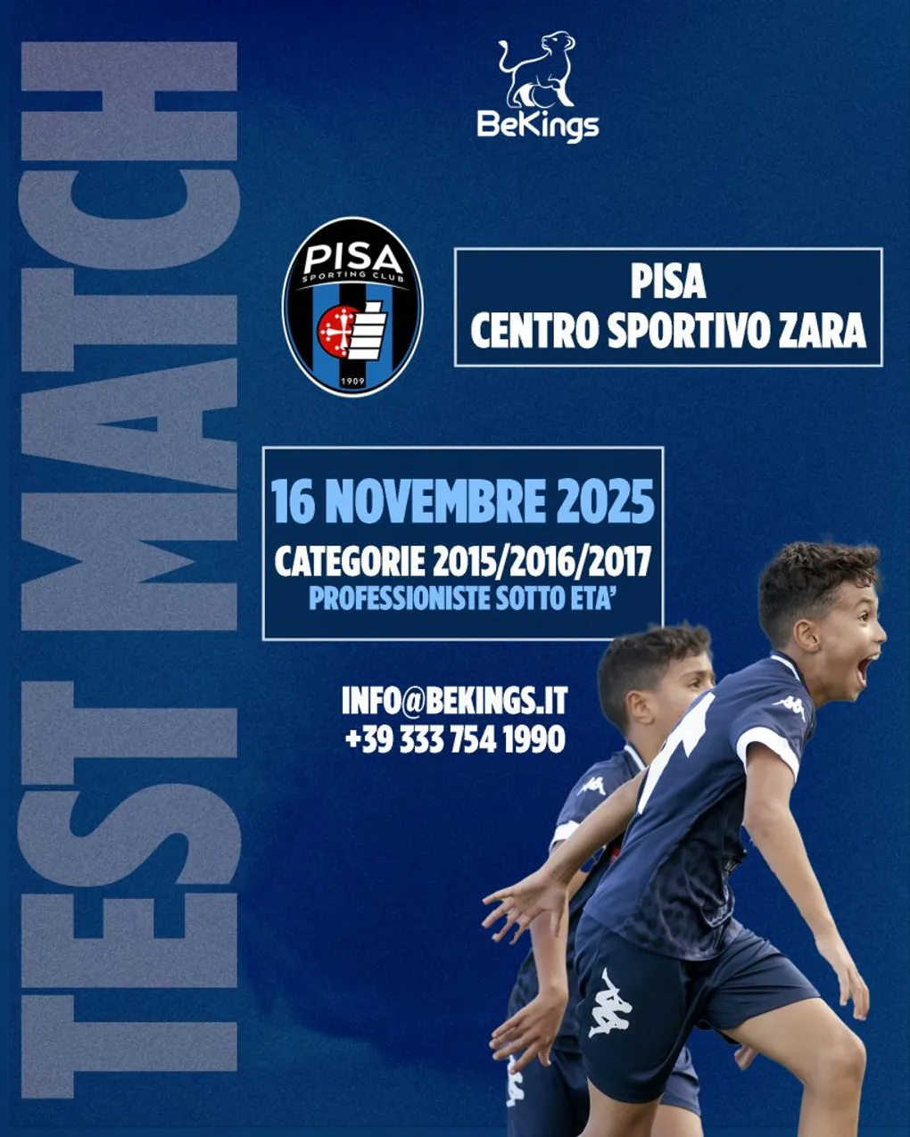 TEST MATCH vs PISA